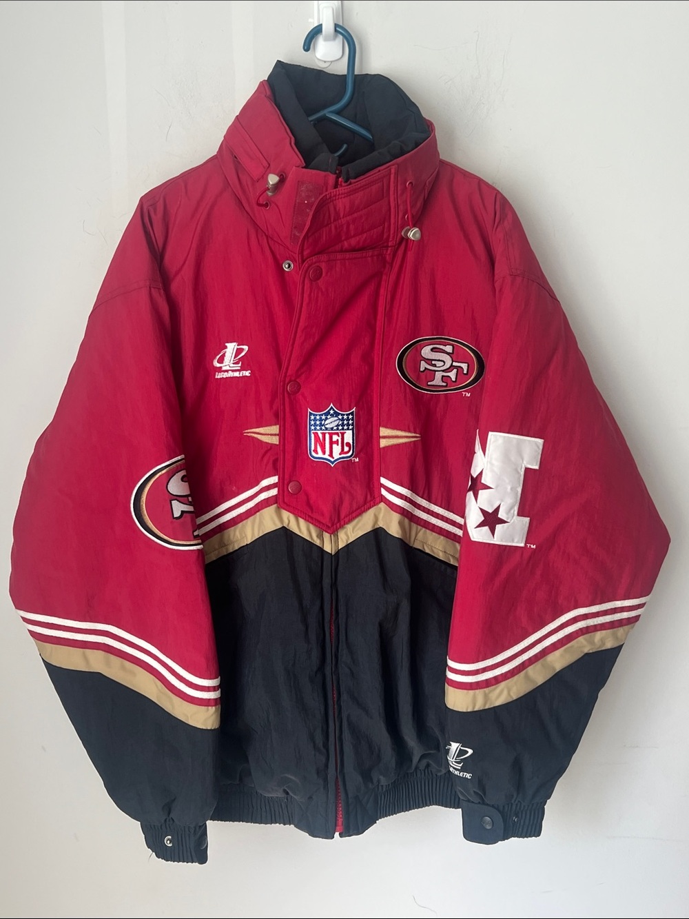 Vintage 90s San Francisco 49ers NFL Pro Line Logo Athletic Jacket L/G ©️